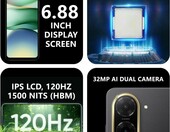 Xiaomi Redmi A5 4/128 GB – smartfon 6,88 cala 120 Hz, czarny – zdjęcie 3