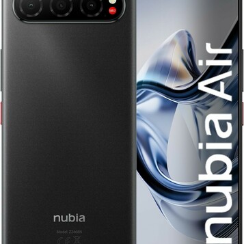 ZTE Nubia Air 8/256 GB 5G – ultracienki smartfon AMOLED 120 Hz, czarny