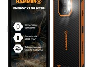 Hammer Energy X2 6/128 GB – wytrzymały smartfon 6,1 cala, IP69, czarno-pomarańczowy – zdjęcie 1