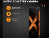 Hammer Energy X2 6/128 GB – wytrzymały smartfon 6,1 cala, IP69, czarno-pomarańczowy – zdjęcie 2