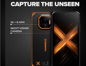 Hammer Energy X2 6/128 GB – wytrzymały smartfon 6,1 cala, IP69, czarno-pomarańczowy – zdjęcie 5