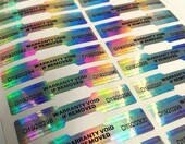 Plomby gwarancyjne VOID 50 x 10 mm z numeracją – holograficzne naklejki, 200 szt. – zdjęcie 1