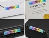 Plomby gwarancyjne VOID 50 x 10 mm z numeracją – holograficzne naklejki, 200 szt. – zdjęcie 4