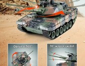 Supdex Leopard II 1:18 – zdalnie sterowany czołg RC z dymem i dźwiękiem – zdjęcie 4