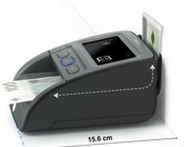 Safescan 155-S G2 – automatyczny tester banknotów, 7 punktów kontroli, czarny – zdjęcie 4