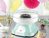 GOURMETmaxx 06532 – maszynka do waty cukrowej w stylu retro, 500 W, miętowa – zdjęcie 2