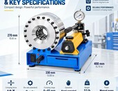 Kemndln FD-51S – hydrauliczna zakuwarka do węży 2000 kN z 8 matrycami 10-30 mm – zdjęcie 2