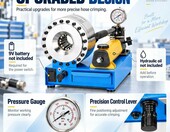 Kemndln FD-51S – hydrauliczna zakuwarka do węży 2000 kN z 8 matrycami 10-30 mm – zdjęcie 4