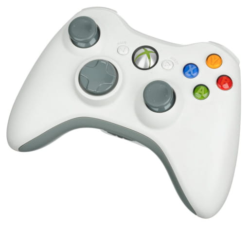 Bezprzewodowy kontroler pad Microsoft Xbox 360 biały 1403