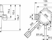 HELLA 8TG 012 377-701 – elektryczna pompa podciśnieniowa hamulca UP50, 12 V – zdjęcie 2