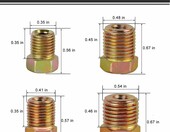 Muhize MUBRAKE-FIT32-2KIT – zestaw 35 złączek mosiężnych do przewodów hamulcowych – zdjęcie 3