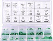 Kuuleyn – zestaw 270 o-ringów do klimatyzacji samochodowej, zielone – zdjęcie 1