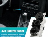 X AUTOHAUX panel sterowania klimatyzacją i ogrzewaniem 1J0 820 045 F – moduł A/C – zdjęcie 3