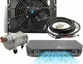 Uniwersalny zestaw klimatyzacji elektrycznej 12 V pod deskę rozdzielczą – do vanów, kamperów i autobusów – zdjęcie 1