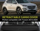 OREALTOOL roleta bagażnika do Hyundai Tucson 2016–2018 – wysuwana osłona przestrzeni ładunkowej, czarna – zdjęcie 2
