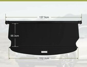 OREALTOOL roleta bagażnika do Hyundai Tucson 2016–2018 – wysuwana osłona przestrzeni ładunkowej, czarna – zdjęcie 3