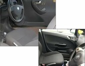 Young Wolf klamki wewnętrzne drzwi, para lewa i prawa – Opel Corsa D, srebrne – zdjęcie 5
