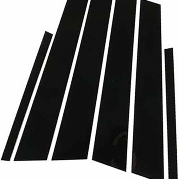 Vectzeta osłony słupków drzwi do MG6 2022–2024 – 6 szt., czarne
