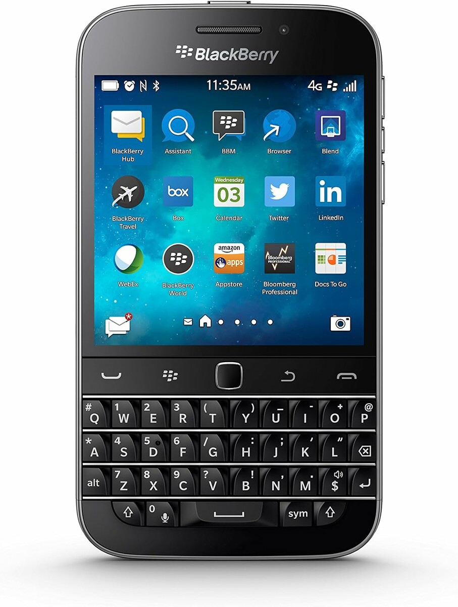 BlackBerry Classic 2/16 GB – smartfon z klawiaturą QWERTY, 4G LTE, NFC