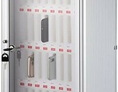 VEVOR szafka na 36 telefonów komórkowych – aluminiowe pudełko z zamkiem, srebrne – zdjęcie 1