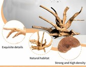 HhBdy korzenie do akwarium 15-20 cm, 4 szt. – naturalne drewno dekoracyjne – zdjęcie 3