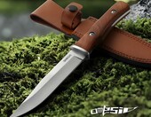 Omesio nóż outdoorowy ze stałym ostrzem 13,8 cm – survival i bushcraft, z pochwą – zdjęcie 4