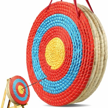 VEVOR tarcza łucznicza ze słomy 50 cm – ręcznie tkany cel do łuku, 5 warstw