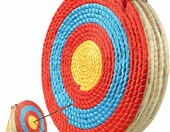 VEVOR tarcza łucznicza ze słomy 50 cm – ręcznie tkany cel do łuku, 5 warstw – zdjęcie 1