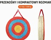 VEVOR tarcza łucznicza ze słomy 50 cm – ręcznie tkany cel do łuku, 5 warstw – zdjęcie 2