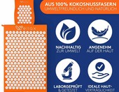 Wellax We001 – mata do akupresury z poduszką, pomarańczowa – zdjęcie 2