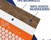 Wellax We001 – mata do akupresury z poduszką, pomarańczowa – zdjęcie 3