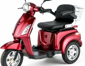 VELECO ZT15 – 3-kołowy elektryczny skuter inwalidzki, czerwony – zdjęcie 1