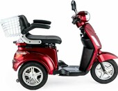 VELECO ZT15 – 3-kołowy elektryczny skuter inwalidzki, czerwony – zdjęcie 3