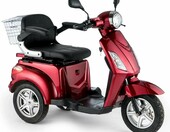VELECO ZT15 – 3-kołowy elektryczny skuter inwalidzki, czerwony – zdjęcie 5