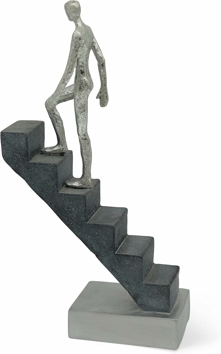 FeinKnick Top of the Rock – rzeźba motywacyjna z żywicy marmurowej, 30 cm