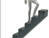 FeinKnick Top of the Rock – rzeźba motywacyjna z żywicy marmurowej, 30 cm – zdjęcie 4