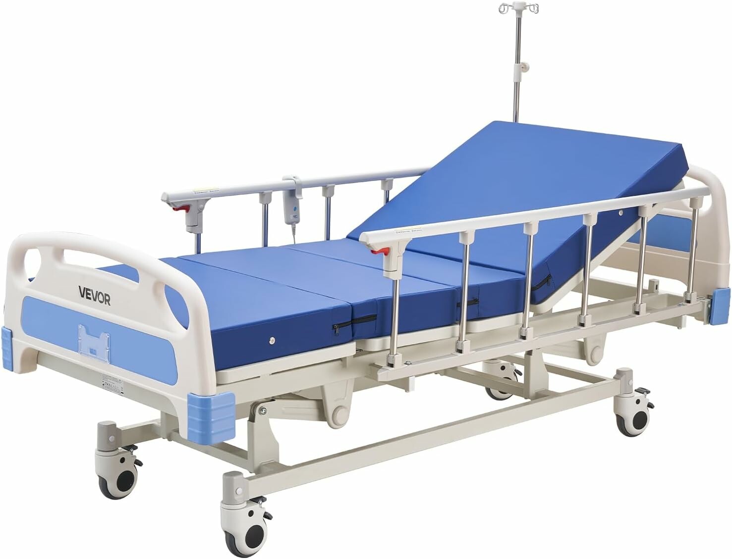 VEVOR YXZ-C3 – elektryczne łóżko rehabilitacyjne 3-funkcyjne z materacem, 250 kg