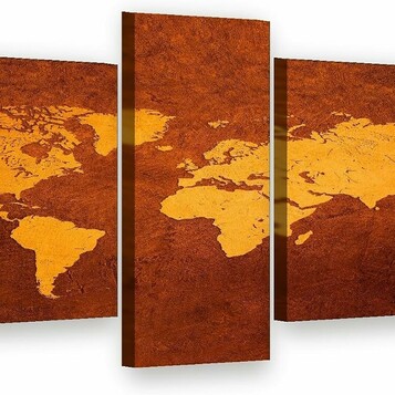 Mapa świata vintage 160x80 cm Visario (stan nowy)
