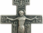 Igj krzyżyk z San Damiano – srebro 925, wisiorek 3,5 cm – zdjęcie 1