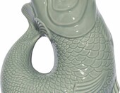 Gluckigluck Original Gluggle Jug – ceramiczny dzbanek-ryba 1,3 l, szałwiowy – zdjęcie 1