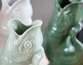 Gluckigluck Original Gluggle Jug – ceramiczny dzbanek-ryba 1,3 l, szałwiowy – zdjęcie 2