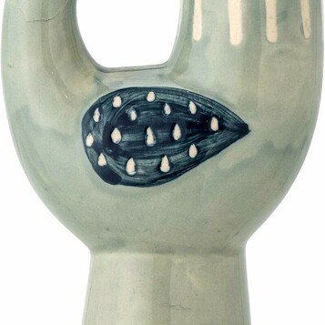 Ceramiczny świecznik w kształcie Bloomingville (stan nowy)