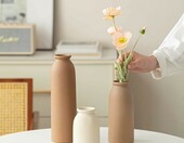 VIVIDFLOW zestaw 3 ceramicznych wazonów 26,6 cm – dekoracja, tony ziemi – zdjęcie 5