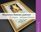 Lunexus obrazek Anioł Stróż 17 x 12 cm – złocona drewniana ramka – zdjęcie 4