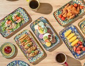 Henten Home – zestaw 6 prostokątnych półmisków ceramicznych 25,5 cm – zdjęcie 5