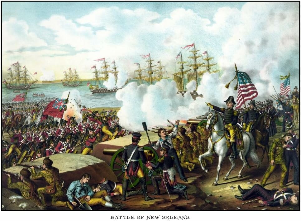 Posterazzi plakat – Bitwa o Nowy Orlean 1812, reprodukcja 82 x 61 cm