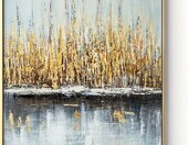 MWMG ręcznie malowany obraz olejny – pejzaż, 150x220 cm – zdjęcie 1