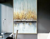 MWMG ręcznie malowany obraz olejny – pejzaż, 150x220 cm – zdjęcie 2