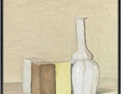 YMXCNM obraz olejny martwa natura – biały wazon, ręcznie malowany, 30x30 cm – zdjęcie 1