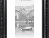 Clamaro Otto rama antyczna 90 x 120 cm – barokowa rama z litego drewna, czarny mat – zdjęcie 1